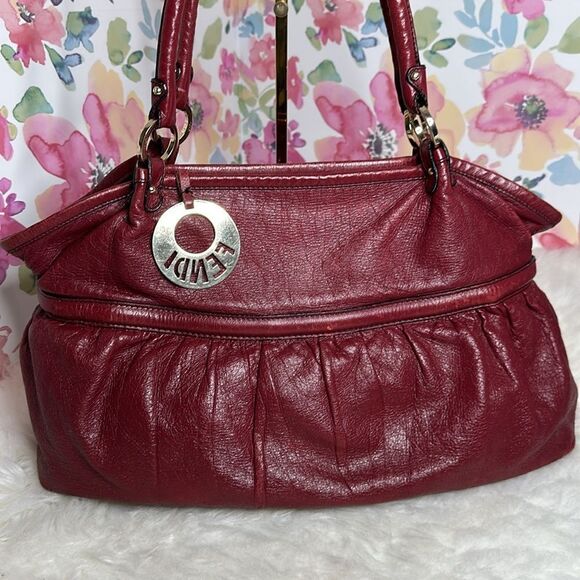 💯Authentic Fendi Hobo Leather Handbag🍀 - Picture 3 of 17